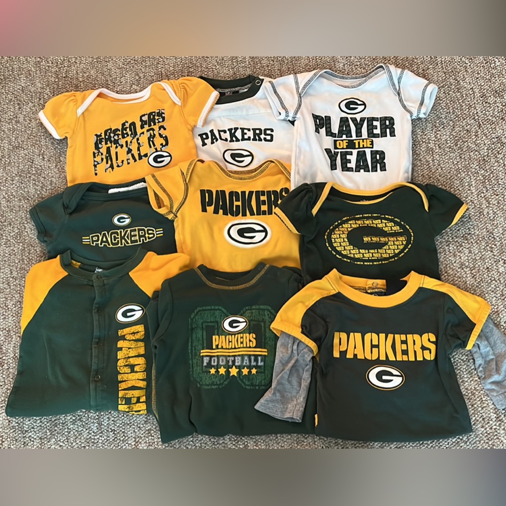 Baby 3-6M Packers NFL Team Apparel Outfits Bundle